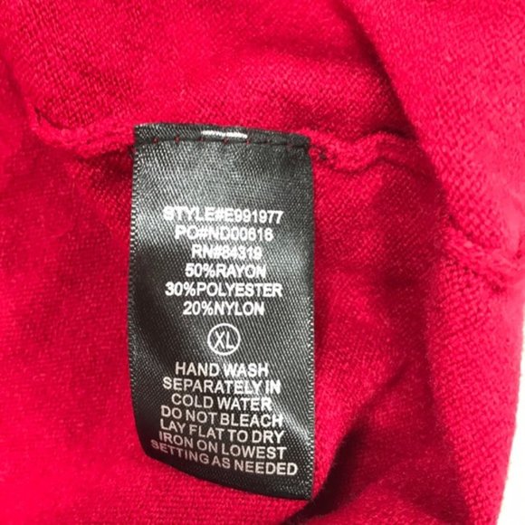 Devotion by Cyrus Red Cut-Out Sweater - Picture 6 of 6